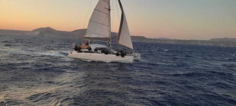 Santorini:Catamaran: private cruise with food & drinks - The Route and What You’ll See