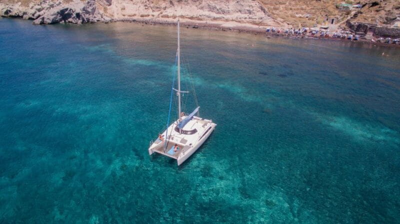 Santorini:Catamaran: private cruise with food & drinks - Price and Value Analysis