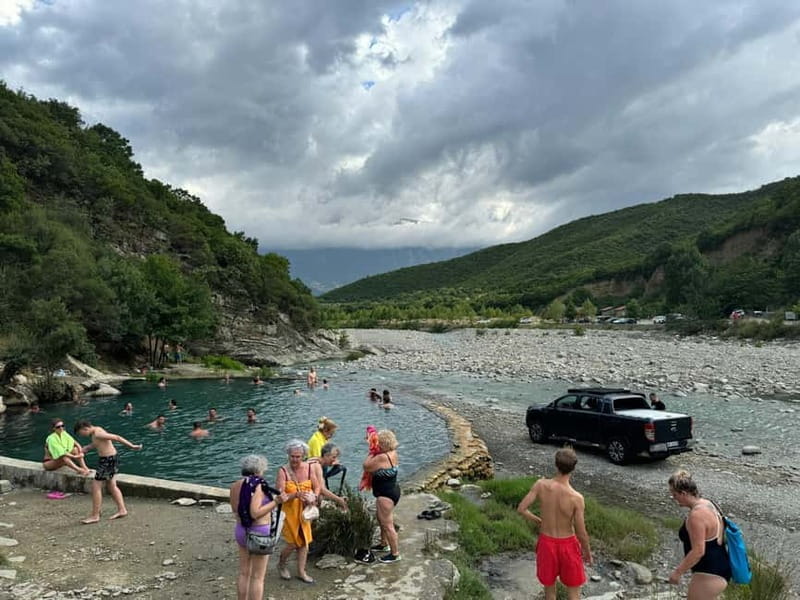 Sarande: Permet 4x4 Tour, Rafting and Thermal baths - Scenic Drive and Sunset: A Relaxing Wind-Down