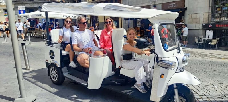 "See Madrid Differently: A Premium Private Tuk Tuk Ride" - Key points / Takeaways