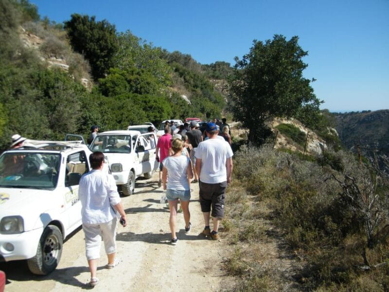 Self-Drive Jeep Safari to South Coast, Palm Beach & Canyons - A Refreshing Stop at Potamon Dam