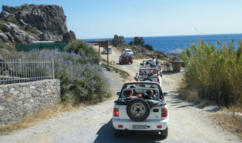Self-Drive Jeep Safari to South Coast, Palm Beach & Canyons - Lunch: Tasting Crete’s Flavors