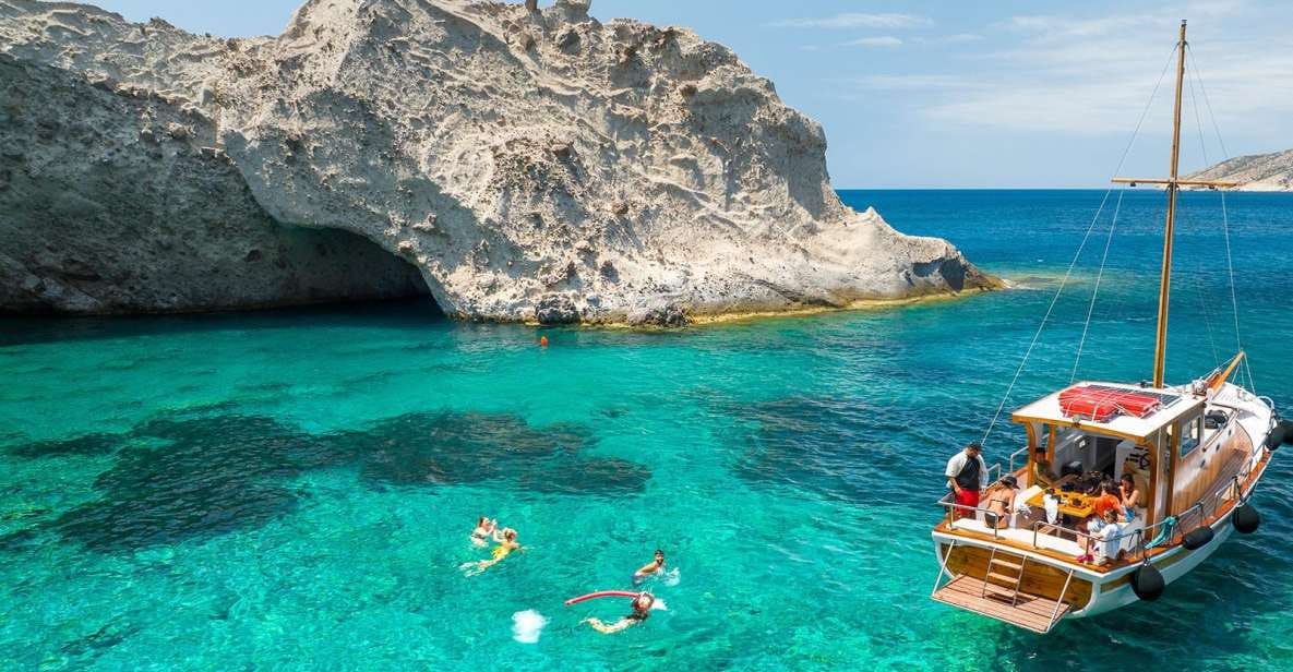 Semiprivate Kaiki Cruise to Antiparos & Despotiko With Lunch - Inclusions and Amenities