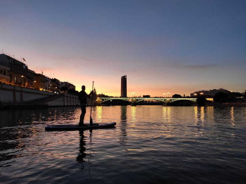 Seville: Sunset and Evening Paddle Boarding Tour - Inclusions and Accessibility