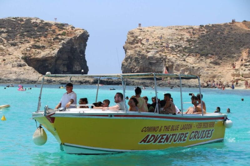 Sliema: Boat Trip to Comino Blue Lagoon, Gozo, and Caves - Exploring Malta’s Coastline on a Powerboat
