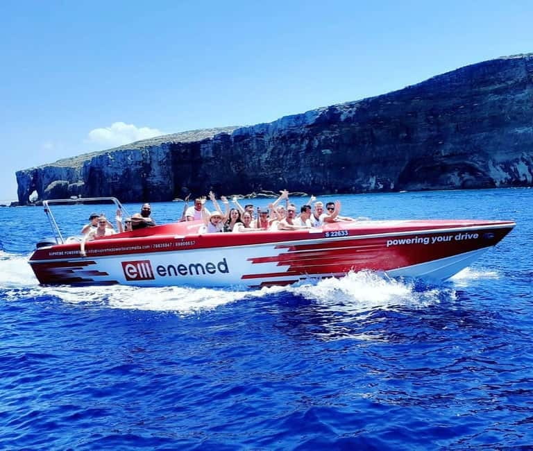 Sliema: Powerboat trip to Gozo & Comino with Caves - The Powerboat Experience: An Adrenaline-Filled Ride with a View