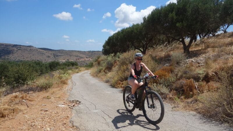 Small Villages and Cretan Nature. E-Bike tour - The Route: From Village Streets to Coastal Trails