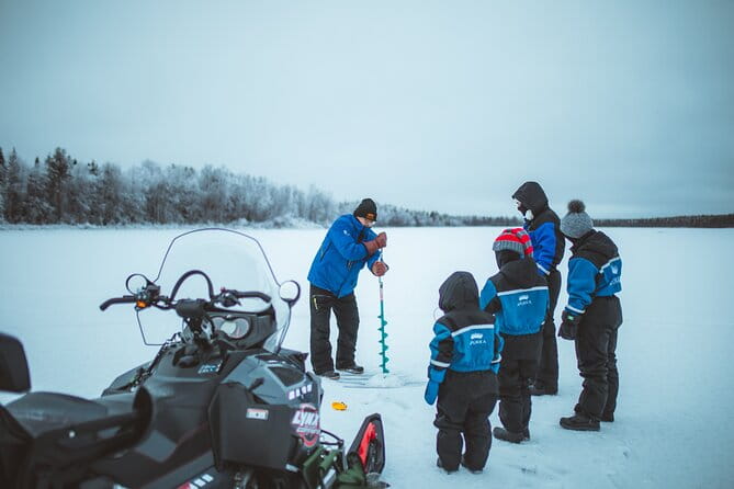Snowmobiling and ice fishing in Apukka Resort, Rovaniemi - Exploring the Arctic Outdoors in Rovaniemi: Snowmobiling and Ice Fishing at Apukka Resort