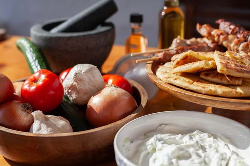 Souvlaki Cooking Class with Locals  Transfer Included - The Taste of Greece: Wine & Conversation