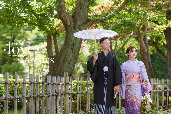 Special Price Couple (2 People) Kimono Commemorative Photo Shoot in Asakusa, Tokyo HANAYAKA Kimono & Yukata Rental Offer - Pricing and Booking Information