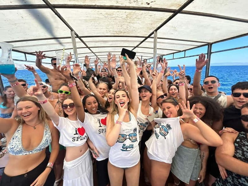 Split: Captains Boat Party  Blue Lagoon, DJ & Free Shots - Overview of the Split Boat Party Experience