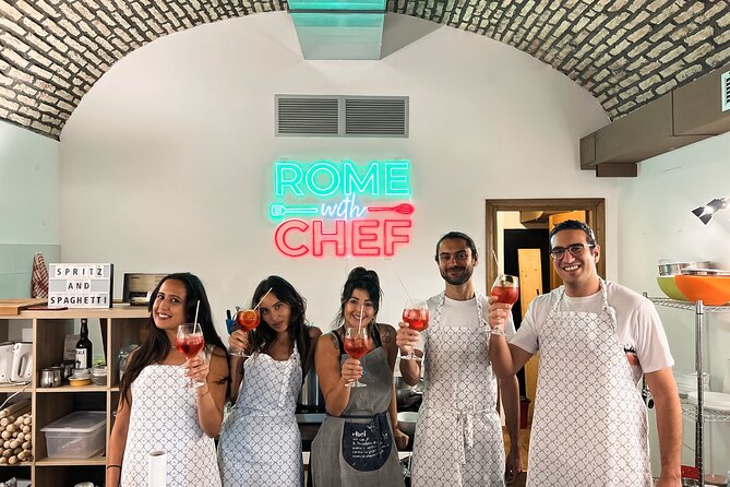 Spritz & Spaghetti: Tipsy Cooking Class in Rome - Whats Included in the Class
