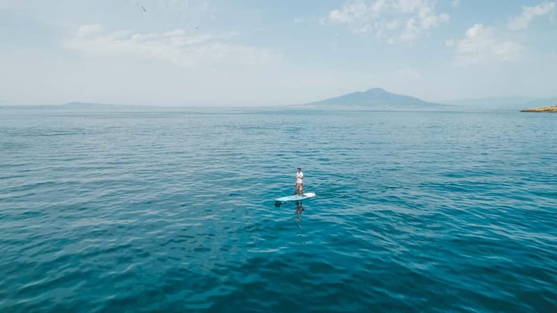 Stand Up Paddle rental in Sorrento from Marina Grande - Entering the Sorrento Coast on a SUP
