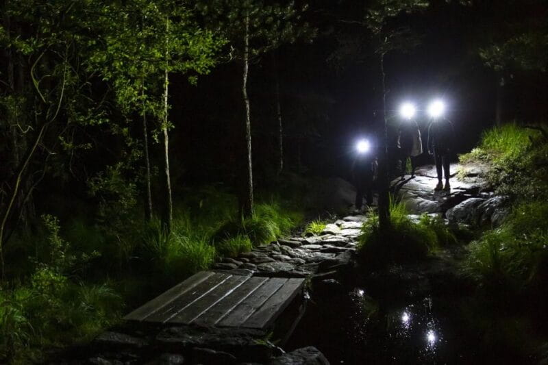 Stavanger: Preikestolen Sunrise Hike with Breakfast Buffet - Descending and Breakfast at the Mountain Lodge