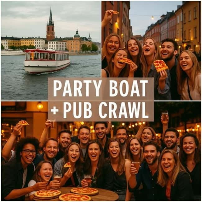 Stockholm: Combined Party Cruise + Pub Crawl - Exploring Stockholm by Water and Nightlife