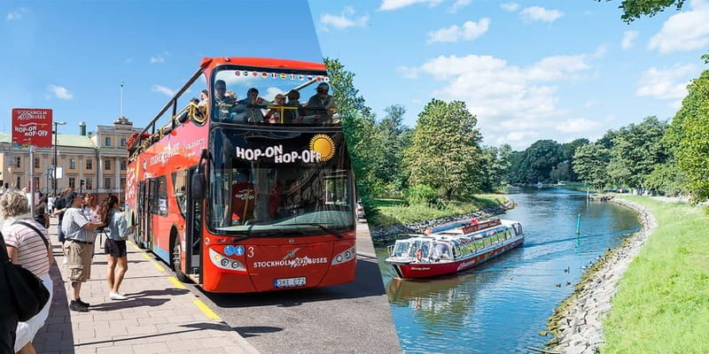 Stockholm: Hop-On Hop-Off Bus or Boat Option - Key points / Takeaways