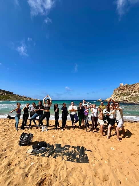 Sunday: Ghajn Tuffieha (Riviera) Beach Yoga Class - Price and Logistics