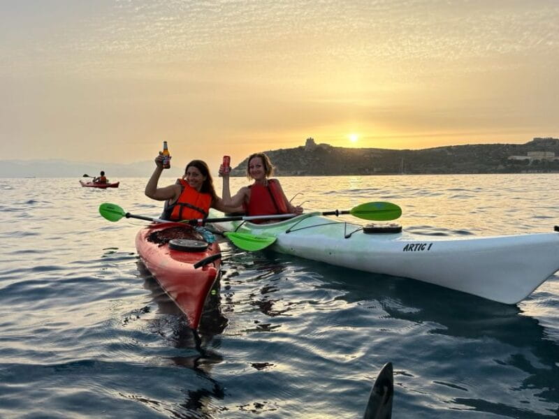 Sunset kayak tour Sella del diavolo - Discovering Sardinia’s Coastline from a Kayak