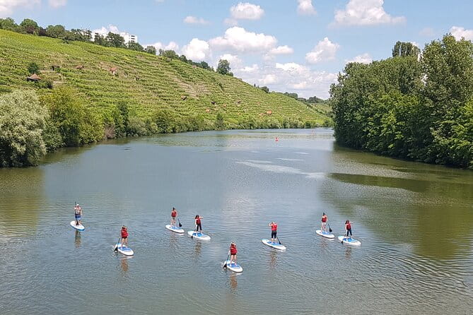 SUP BASIC COURSE Stuttgart Neckar Stand Up Paddling / Paddling Adventure Jones Tours - Discovering Stuttgarts Neckar River on a SUP Adventure