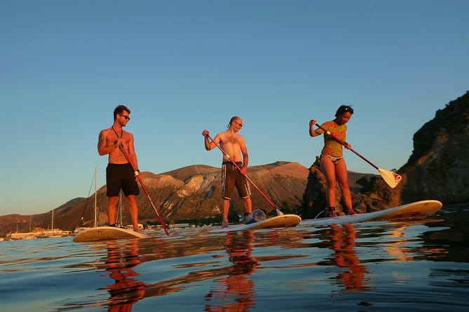 SUP into the sunset on Vulcano Island - Key Points