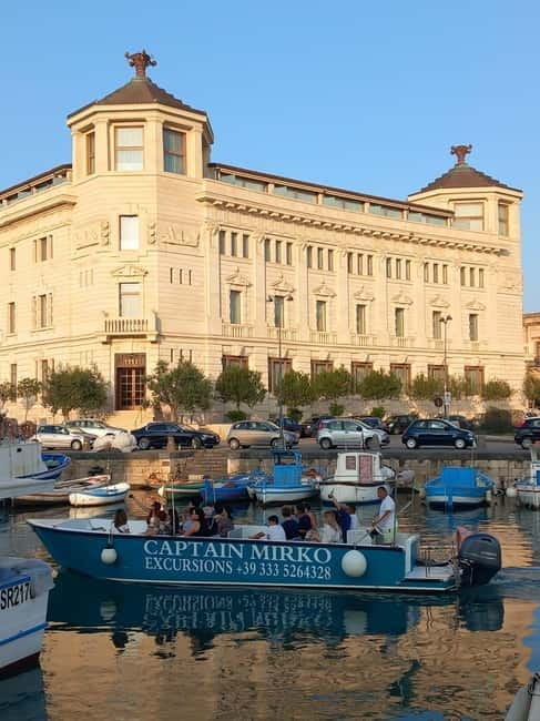 Syracuse: Ortigia Island Boat Tour with Captain Mirko - Key points / Takeaways