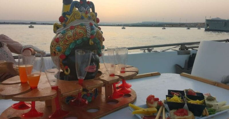 Syracuse: Ortigia Sunset Cruise with Aperitif - Key points / Takeaways