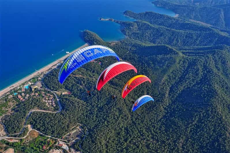 TANDEM PARAGLDNG FLIGHT CABLE CAR TRANSFER TO KEMER REGON - The Scenic Beauty and Views