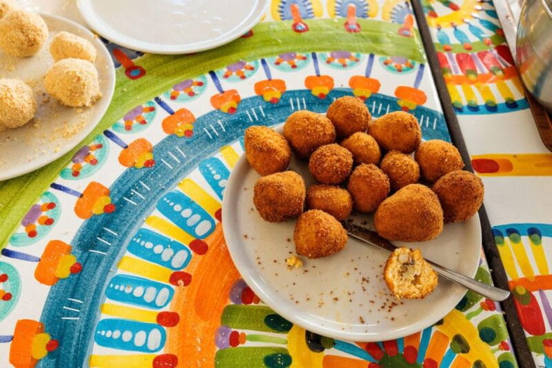 Taormina: Arancino making class - Tasting & Dining: The Fruition of Your Efforts