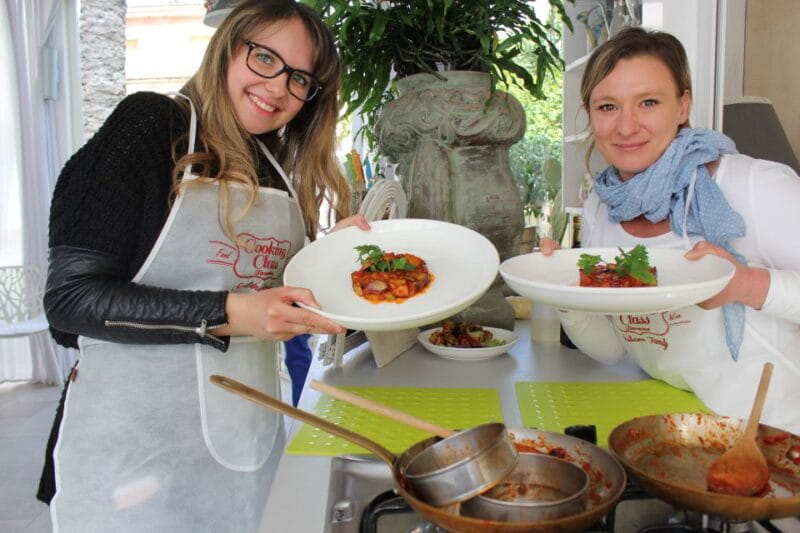 Taormina: Sicilian Cooking Class & Market Tour - The Feast: Eating Your Creations with Local Wines