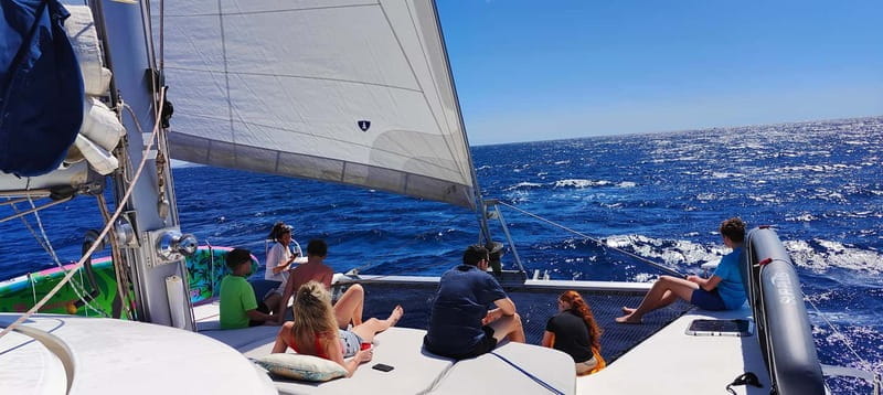 Tenerife: PRIVATE Catamaran cruise with Lunch and Drinks - Exploring Secluded Coves and Hidden Beaches