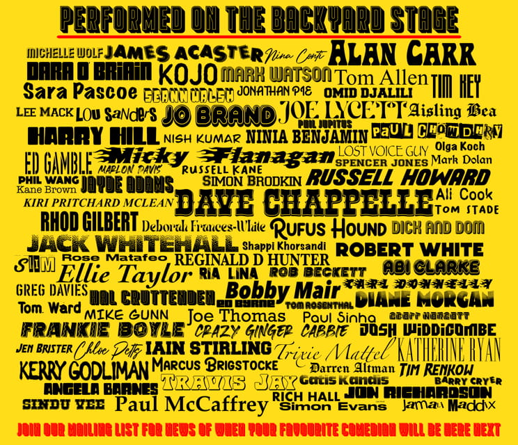 Thursday Night at The Backyard Comedy Club - Detailed Breakdown of The Night