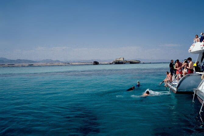 Tiran Island Full Day Snorkeling Sea Trip & Intro Dive 15 Min - Sharm El Sheikh - Park Entry Fee