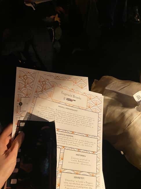 Tirana: Solve the Mystery, A Night of Intrigue and Suspense - Key points / Takeaways