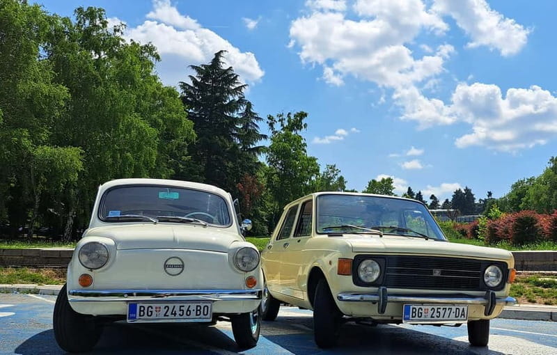 Tito Museum and Avala mountain with retro car - Key Points / Takeaways