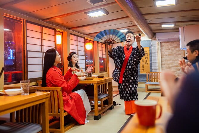 Tokyo Bay Cruise Yakatabune With Dinner Japan Show & Free Drinks - Tokyo Bay Sights and Attractions