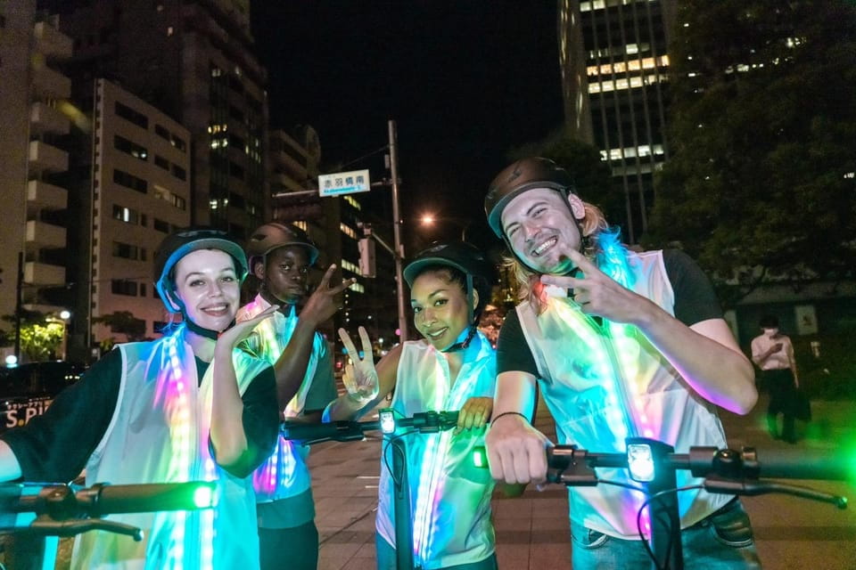 Tokyo E-Scooter Night Tour With Tokyo Tower Admission - Key Points