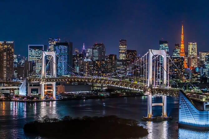 Tokyo Private Night Tour by Car/Van - English Speaking Chauffeur - Key Points