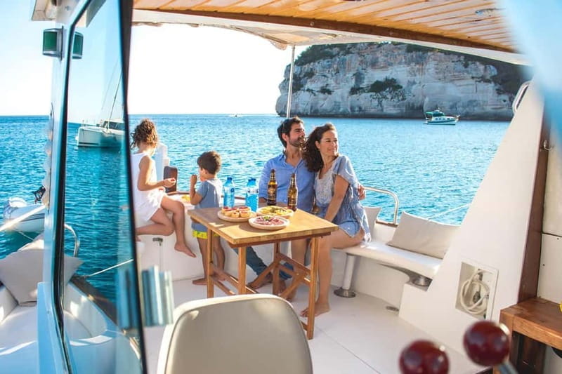 Traditional boat 10 beaches in the south of Menorca. Snorkeling, SUP and drinks - Key Points / Takeaways