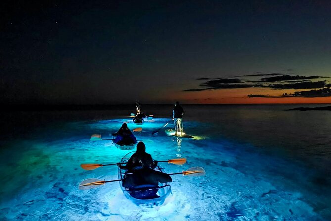 Transparent Kayak Night Glow Experience From Pula - Key Points