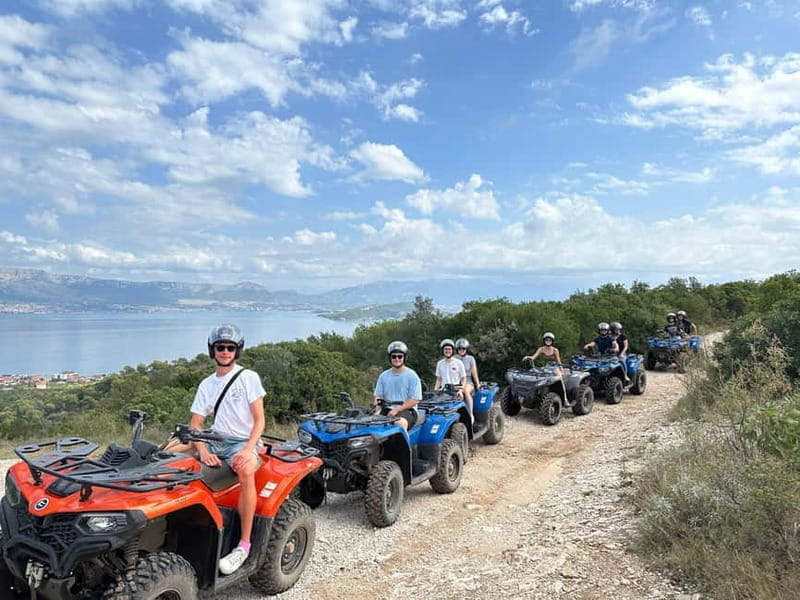 Trogir, edno: iovo Island 100% Off-Road Quad ATV Tour - The 3-Hour Extra: Beach and Relaxation