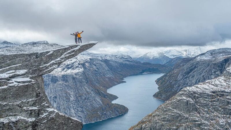 Trolltunga Autumn Hike Go Viking - A Unique Norwegian Adventure: The Autumn Trolltunga Hike with Go Viking