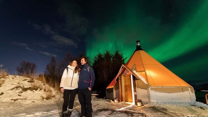 Tromsø: Aurora Safari Chase by big bus with Camp meal - Key Points / Takeaways