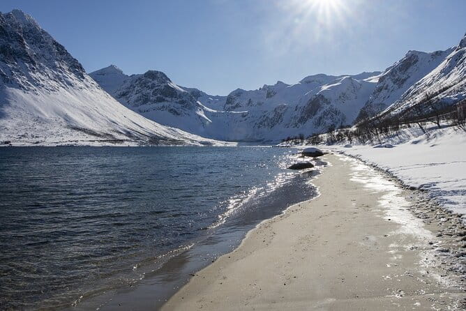 Tromso fjords road trip with fire in grill cabin by the beach. - Exploring Tromso’s Fjord Wonders: An In-Depth Review