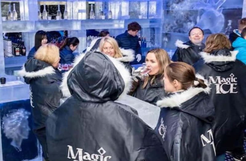 Tromsø: Magic Ice Bar Entrance and Welcome Drink - The Gallery and Sculptural Highlights