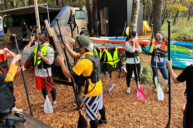 Tsuchiyu Onsen Menuma - SUP/Kayak Experience - Preparing for the SUP/Kayak Adventure