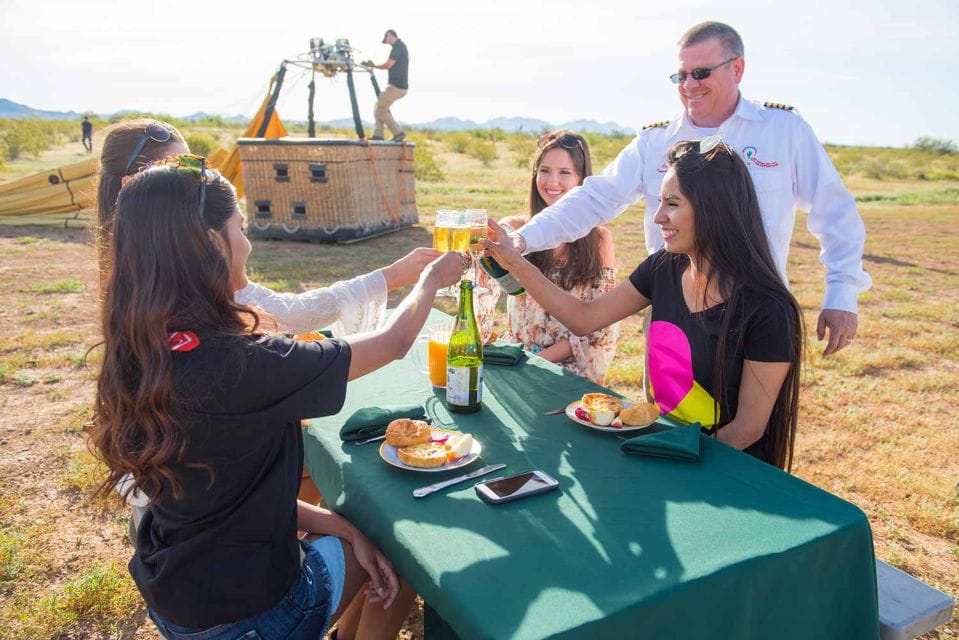 Tucson: Hot Air Balloon Ride With Champagne and Breakfast - Transportation and Meeting Point