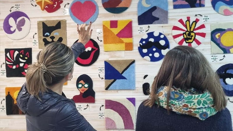TUFTING: Learn how to make a rug during a fun class in Valencia. - The Full Experience: What You Can Expect in Valencia
