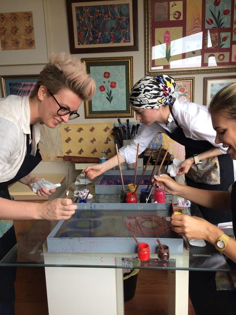 Turkish Marbling Paper Ebru Art Workshop - The Experience Beyond the Art: Views, Hospitality, and Atmosphere