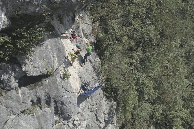 Unique Vertical Camping - Entering the Realm of Overhanging Platforms