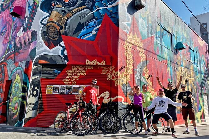 Urban Canvas: Osaka Street Art Bike Tour - Sampling Local Culinary Delights